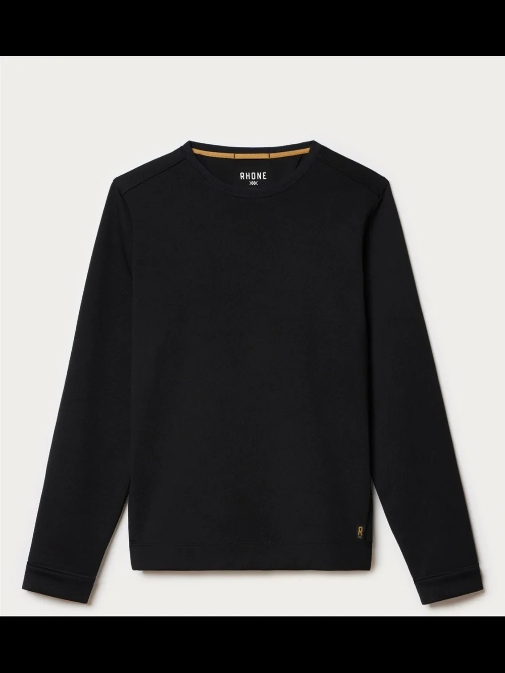 Rhone | Quantum Men's Black Crewneck Sweater